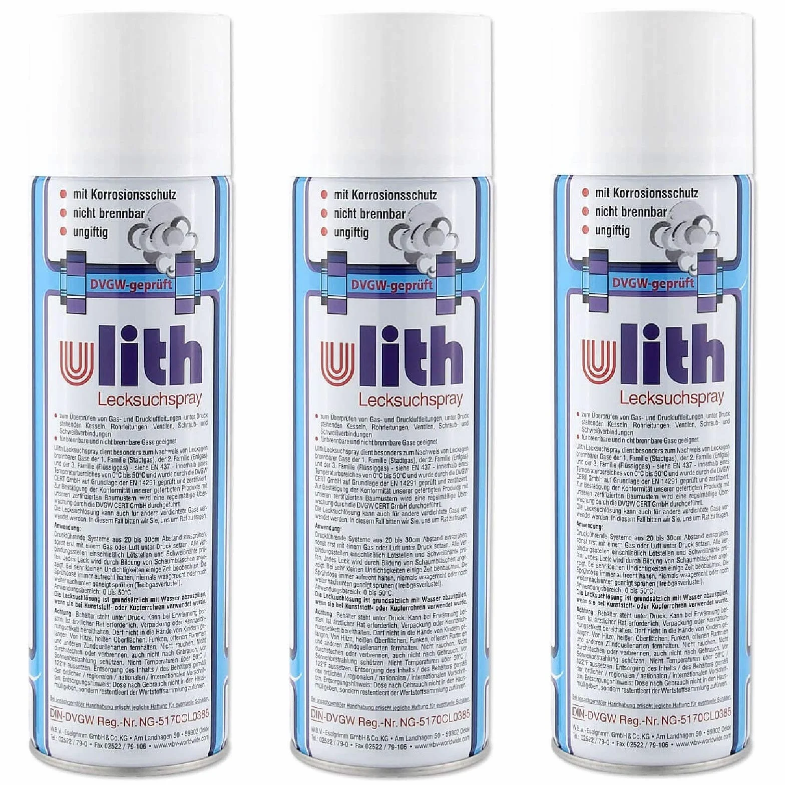 3 x Ulith spray do wykrywania wycieków 400 ml