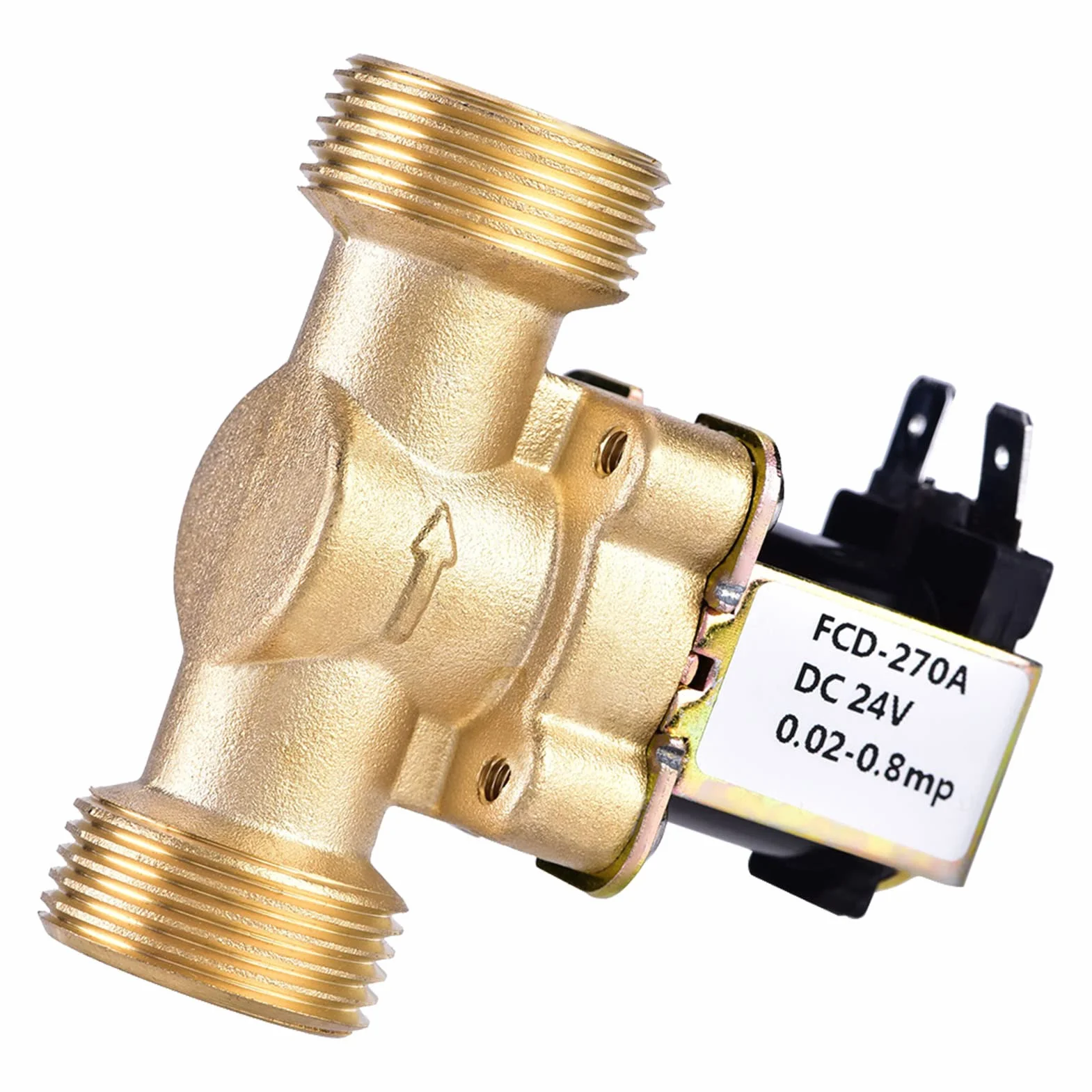 3/4 "Dc 24V 220Ma Jednokierunkowe Szybkozłącze Normalnie Zamknięte Normalnie Zamknięte Magnetyczny Mosiężny Zawór Elektromagnetyczny Do Sterowania Wodą