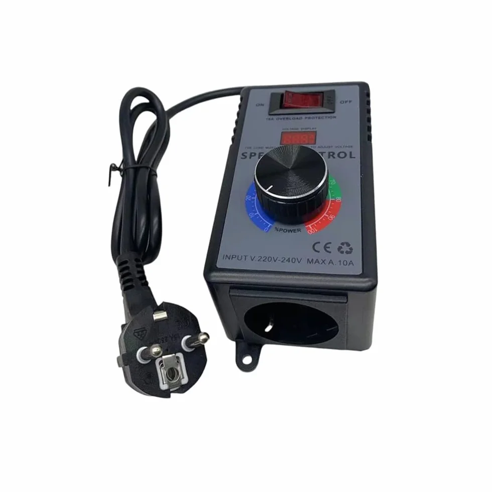 Regulator prędkości obrotowej 230 V, regulator napięcia, regulator prędkości obrotowej silnika do szlifierek kątowych, dmuchaw, wiertarek ręcznych, pił tarczowych, przetwornic częstotliwości 230 V