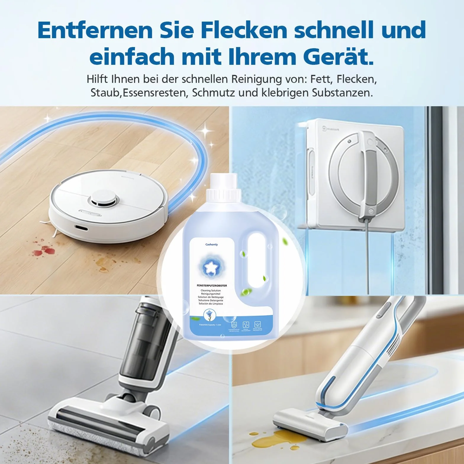 ECOVACS Winbot W1 Pro W2 OMNI PRO MINI W2S płyn do czyszczenia robotów myjących okna 1 L