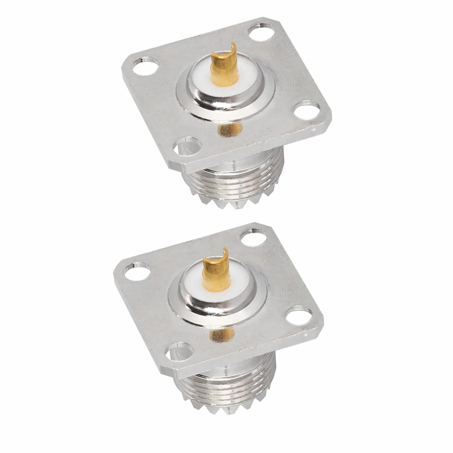 Topiky 2 sztuki gniazdo UHF SO239 Jack panel Chassis Mount RF adapter koncentryczny