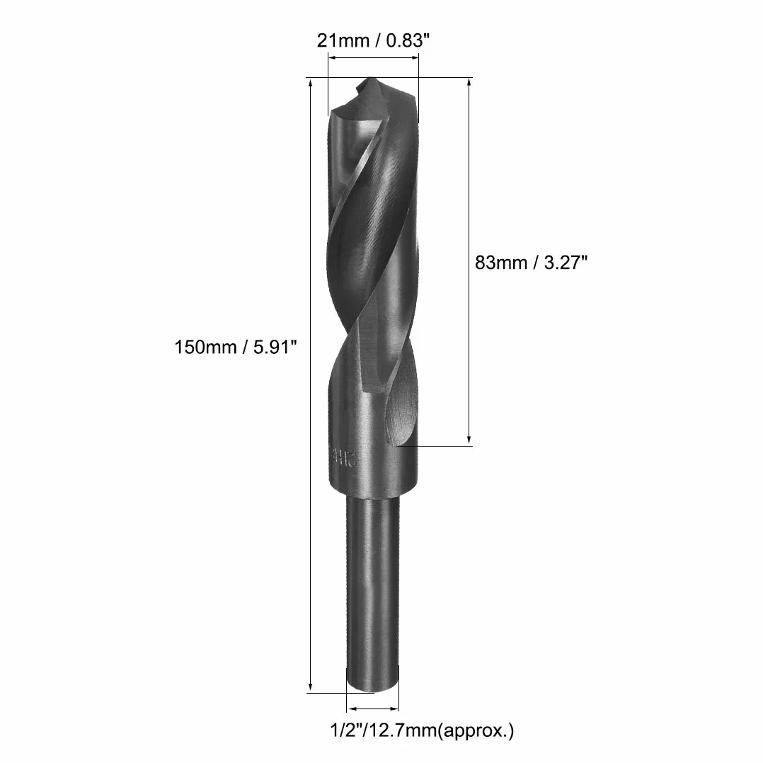 Wiertło koronkowe HSS 9341 1/2 cala 21 mm bezpośredni trzon