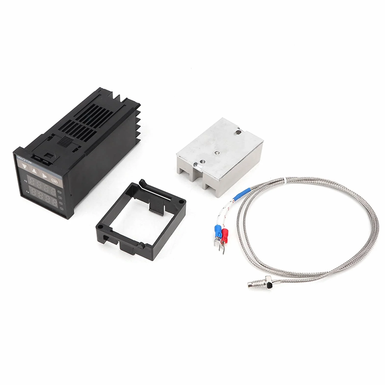 REX-C100 PID Regulator temperatury, inteligentny termostat cyfrowy z termoparą typu K przekaźnik SSR 40A dla przemysłu chemicznego przemysłu energii elektrycznej