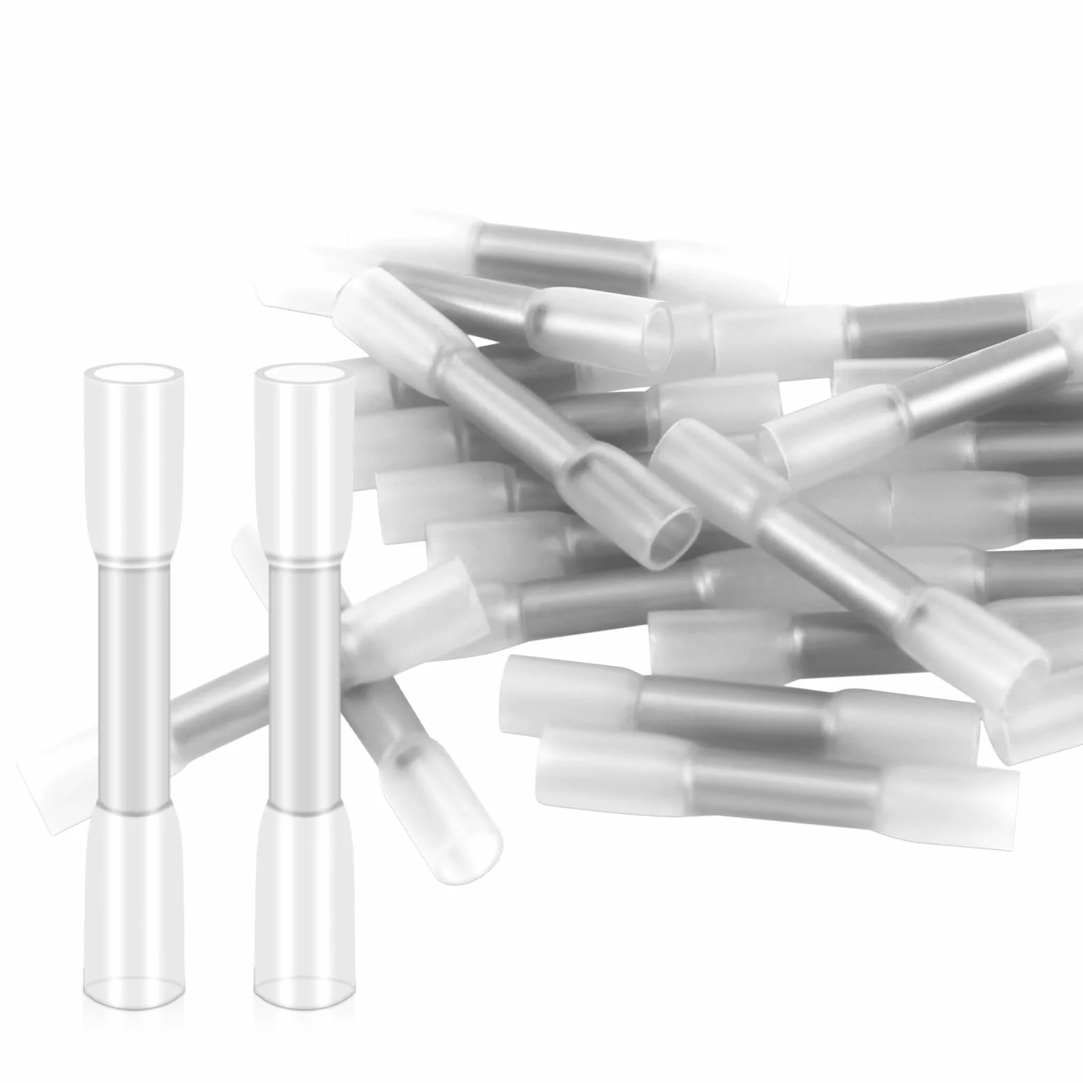 20 x złącze stykowe 26-22AWG, złącze zaciskowe z wężem termokurczliwym, łączniki kablowe, wodoszczelne łączniki udarowe do samochodów, łodzi, granatowych
