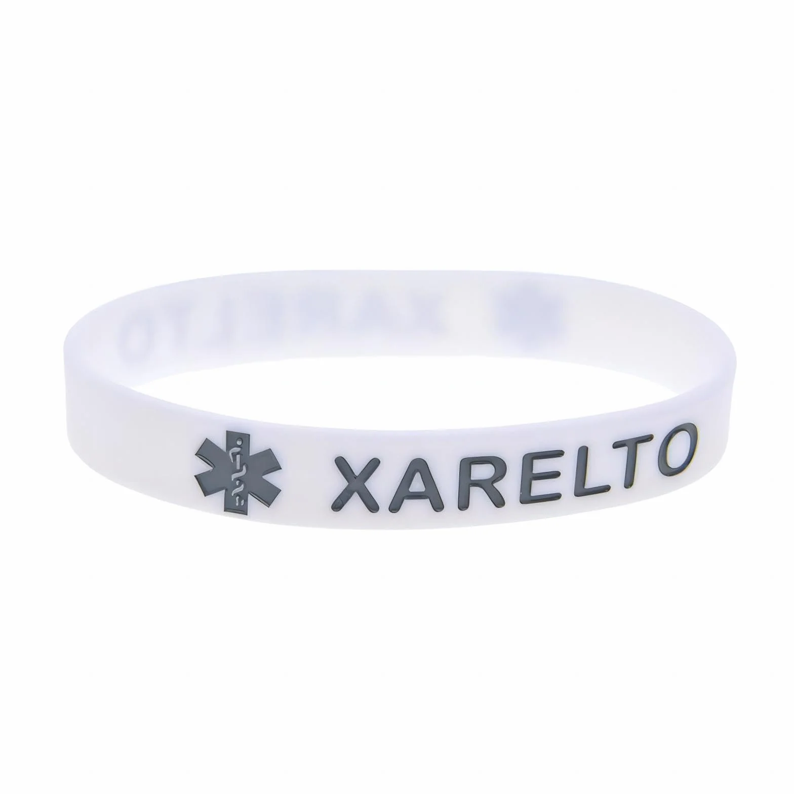XARELTO Medical Alert Recognition Wristbands Silikonowa Bransoletka Ostrzegawcza 4 szt.