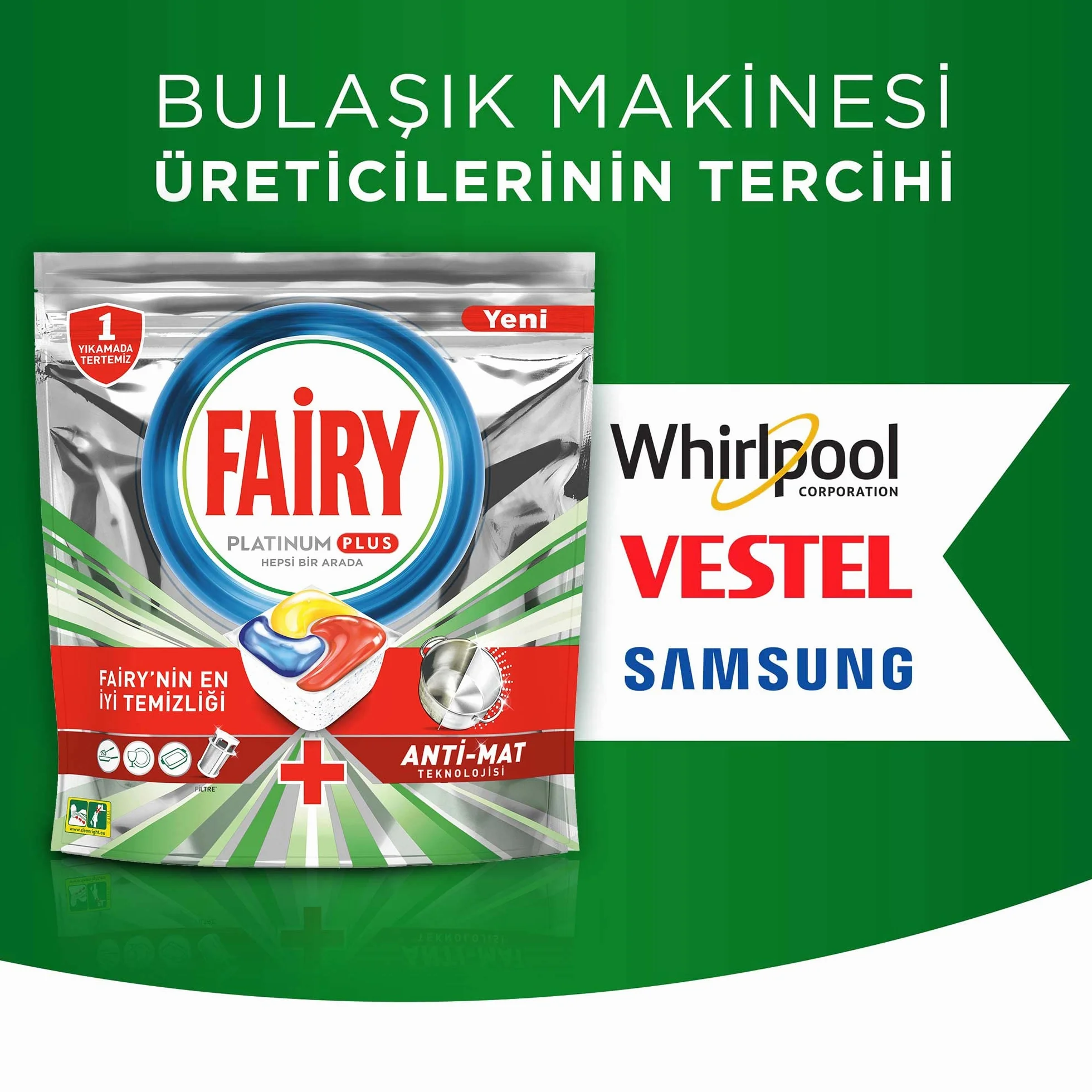 Fairy Platinum Plus All In One kapsułki do zmywarki cytryna 106 sztuk