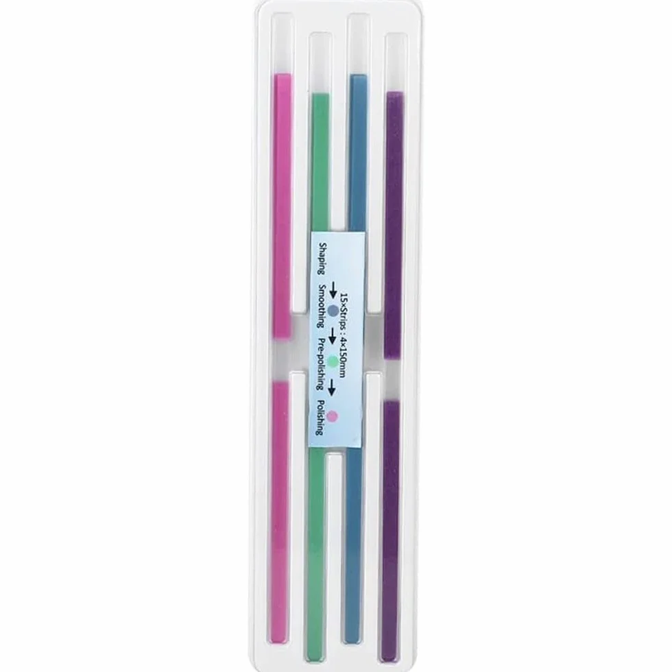 papier ścierny do zębów, paski polerskie, rozmiar – szerokość 4 mm, żywica do zębów międzyzębowych, narzędzie szlifierskie (60 szt./opakowanie)