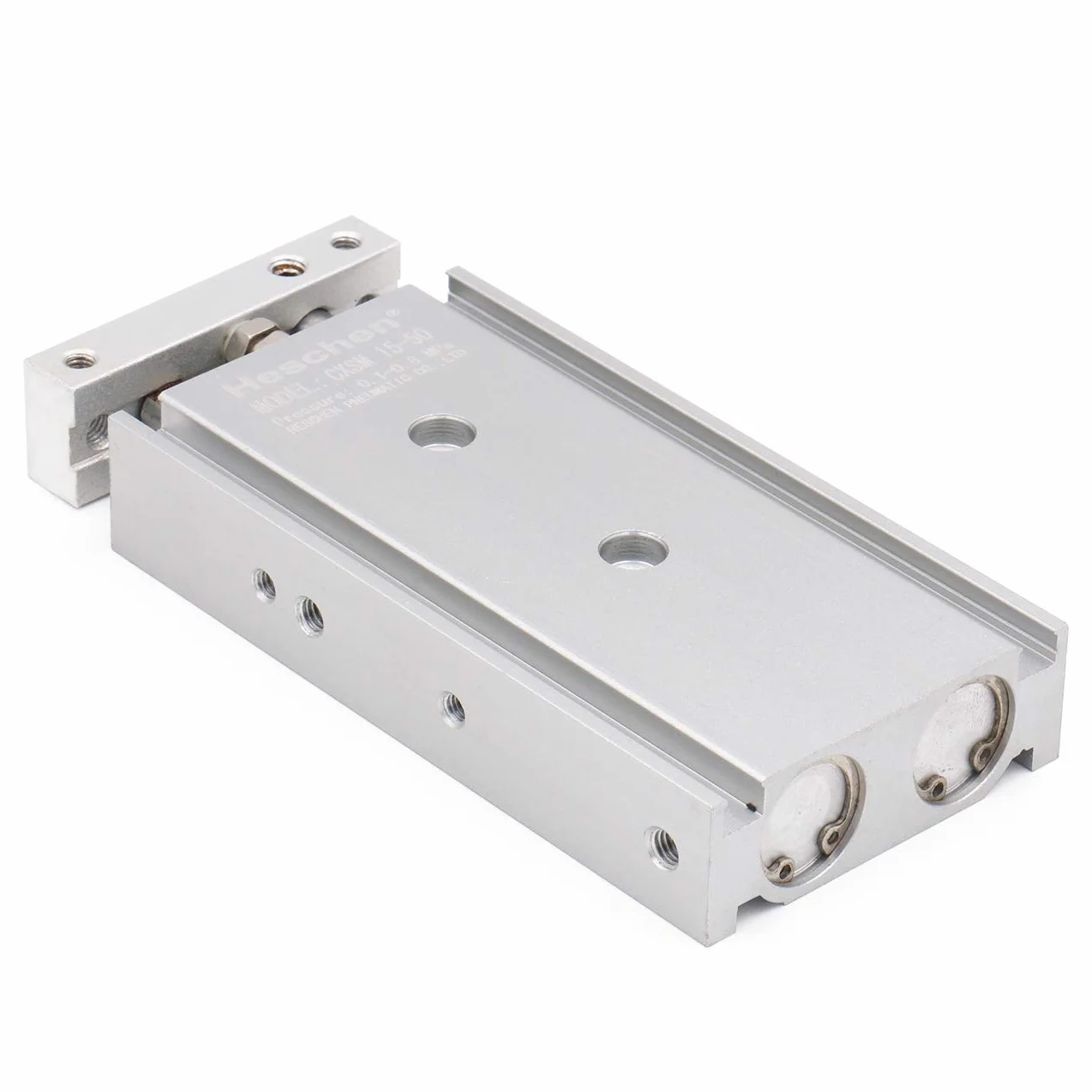Heschen podwójny aluminiowy cylinder powietrzny CXSM 15-50 pręt prowadzący podwójny pręt prowadnica pneumatyczne łożysko ślizgowe amortyzowane 15 mm otwór 50 mm skok dwustronne działanie