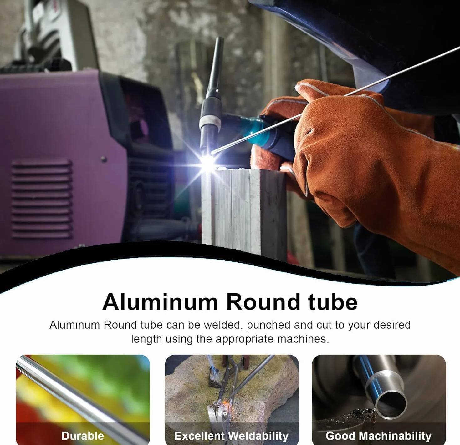 TA-VIGOR 3 szt. 6063 aluminiowa okrągła rura, 7 mm średnica zewnętrzna 5 mm średnica 300 mm długość metalowa bezszwowa prosta rura aluminiowa rura do wyposażenia domu, maszyn, rękodzieła DIY