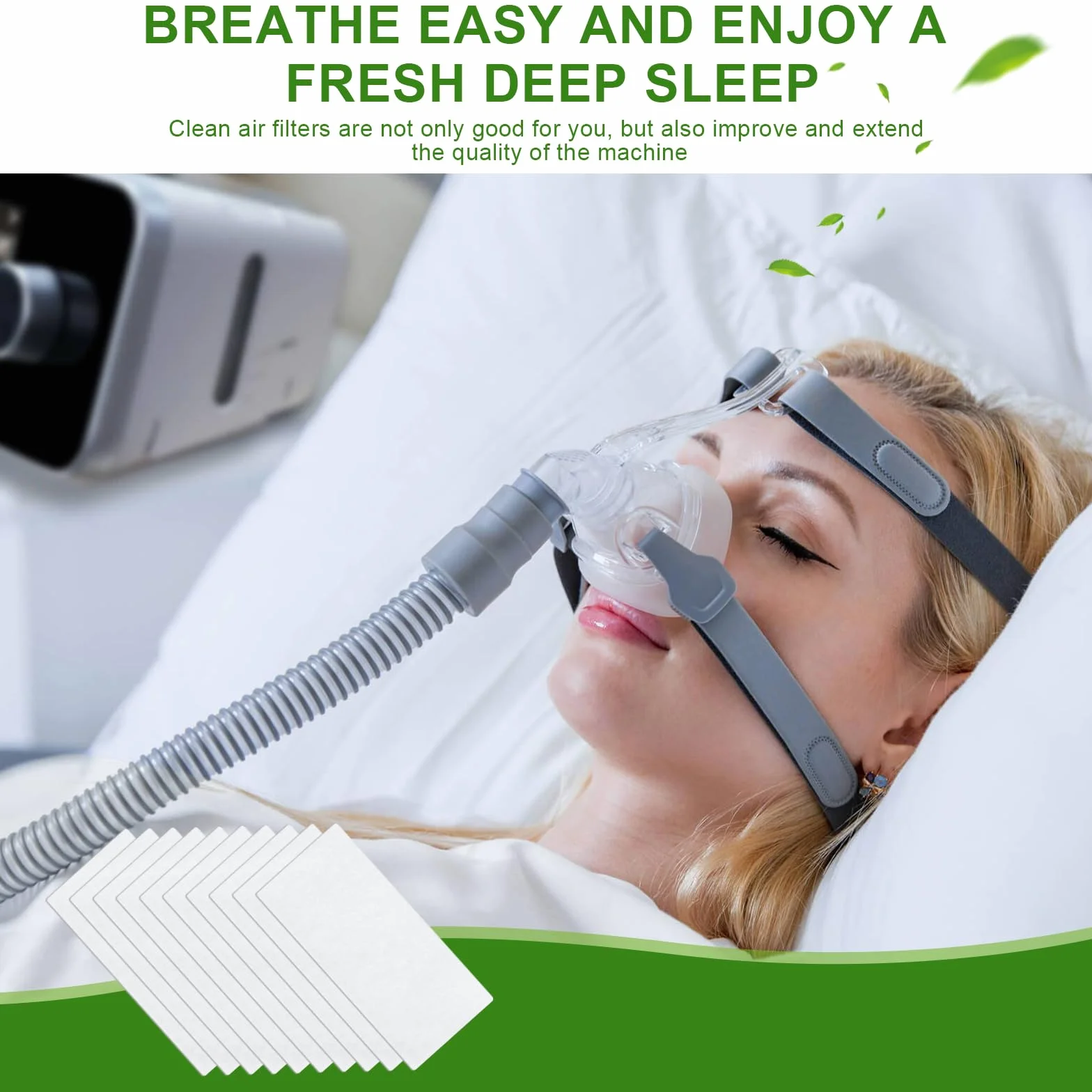 Filtr maszynowy CPAP 30 sztuk kompatybilny z Resmed Airsense 11 akcesoria medyczne