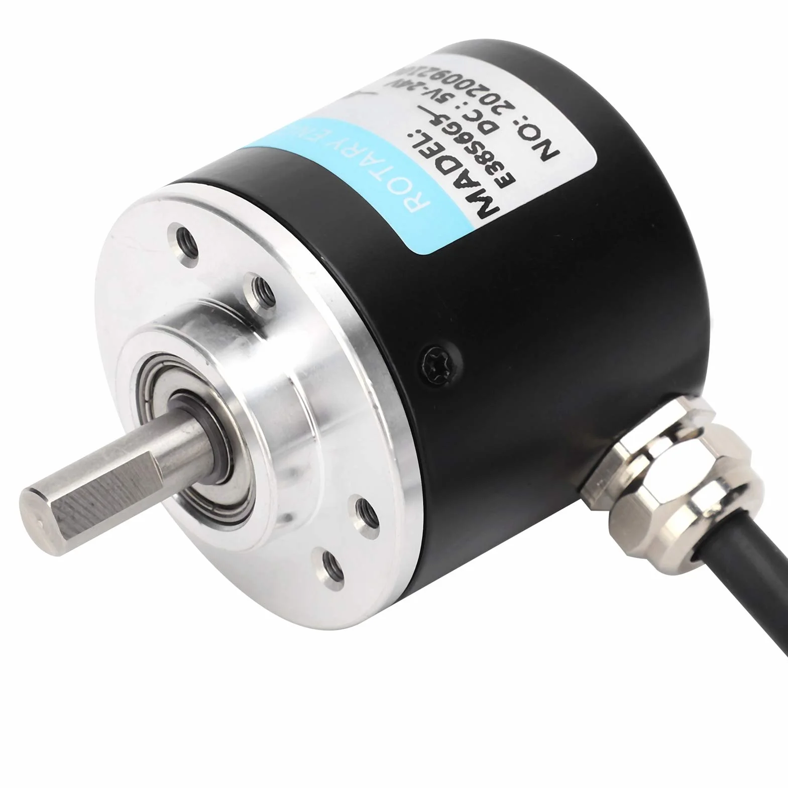 Trzyfazowy enkoder fotoelektryczny DC 5-24 V 3000-6000 obr./min 500 Hz z masywnym trzonem