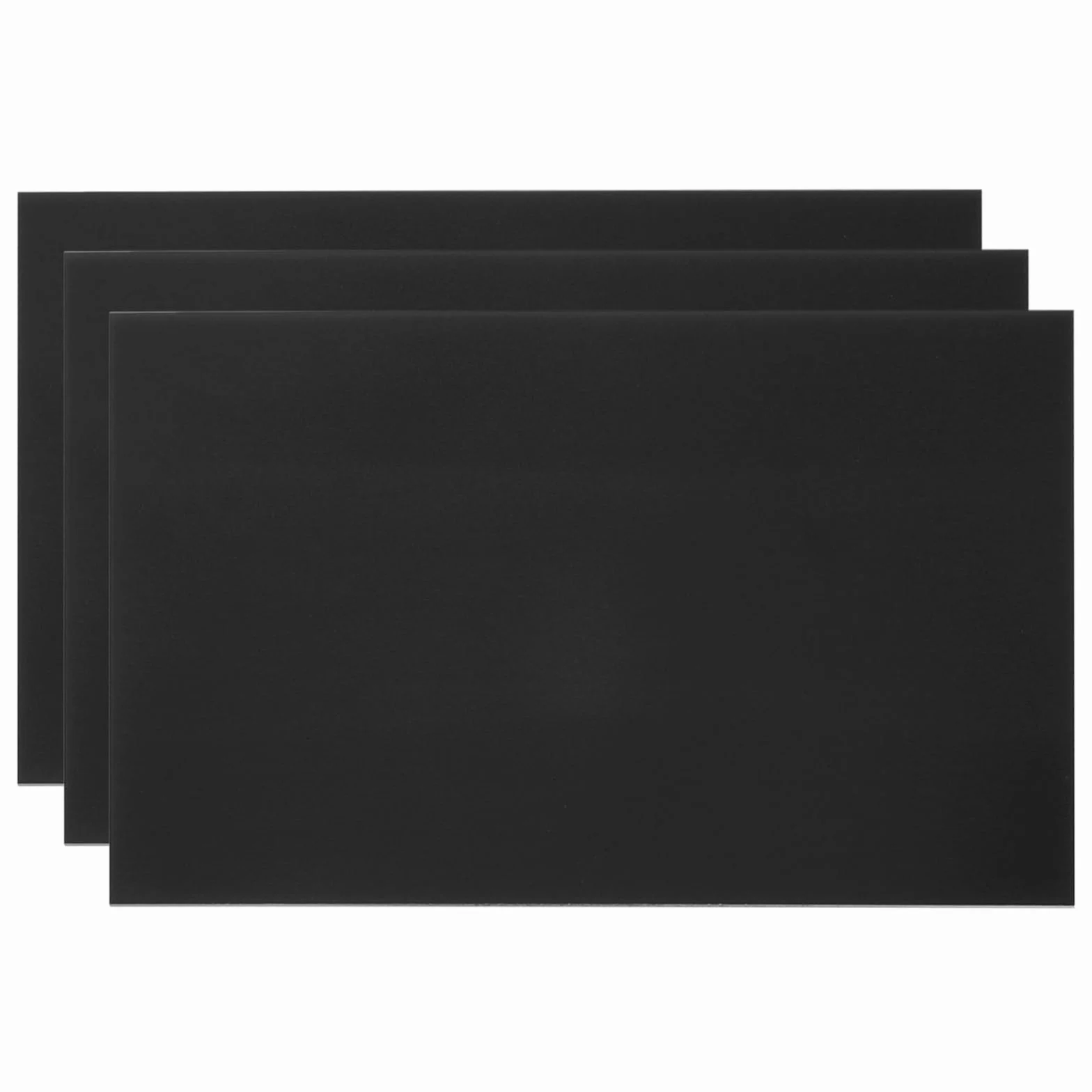 PATIKIL 6 x 30 cm, anodowana blacha aluminiowa, 3 sztuki płyt laserowych, grawerunek 0,5 mm, cienki prostokąt, do majsterkowania, grawerowania laserowego, w domu, kolor czarny