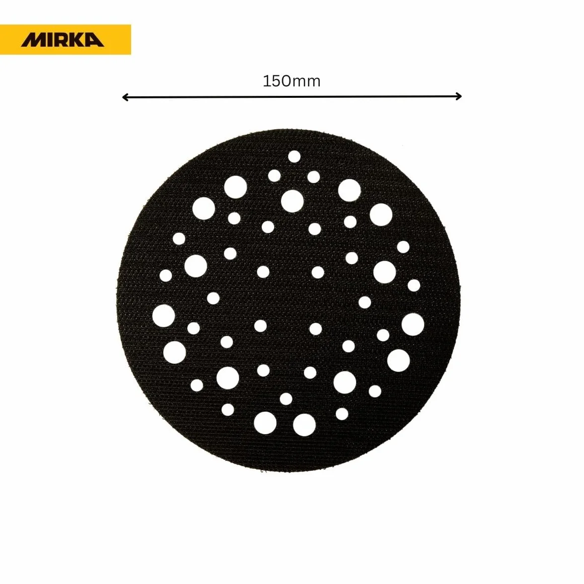Mirka Przekładka ochronna Ø 150 mm, 67 otworów, 1 szt., do ochrony podkładek z przyłączem rzep, 8295610111.