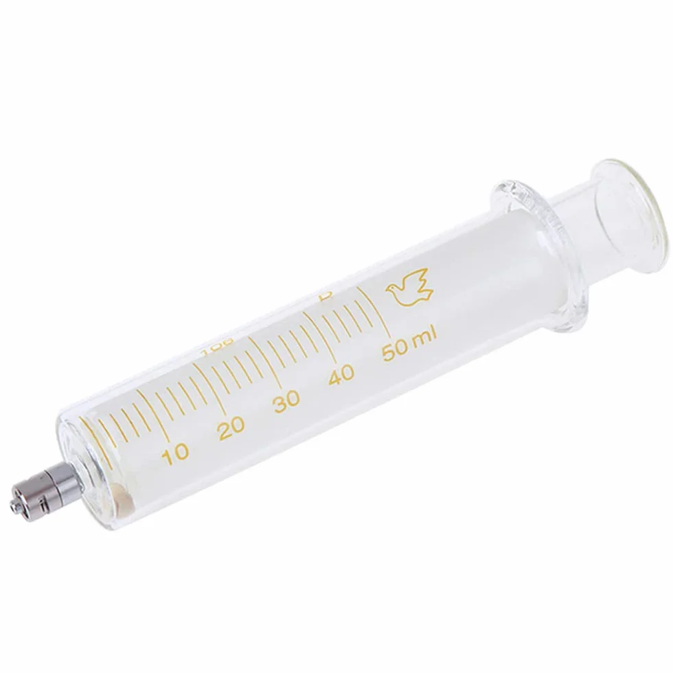 PAI_(polyamide_Imide) sterylna strzykawka szklana, 50 ml, 1 opakowanie