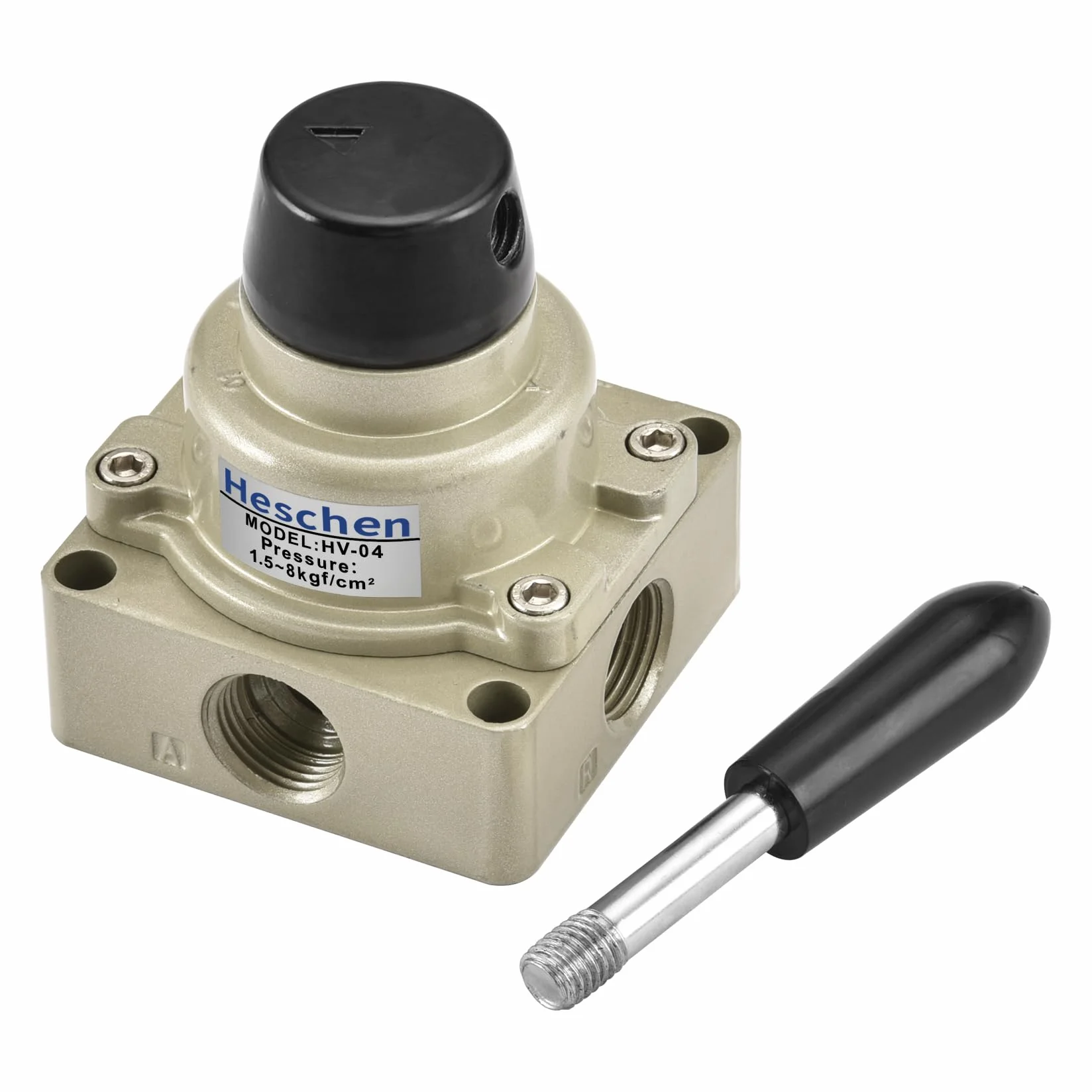 Heschen Zawór ręczny dźwigni obrotowej HV-04 PT1/5.1 cm 3-pozycyjny 4-drożny