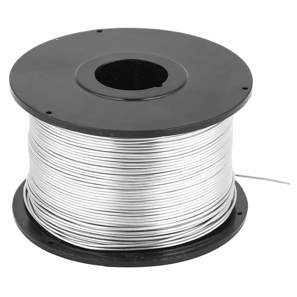 Ejoyous 4 rolki Tie Wire Coil, 110 m 0,8 mm drut wiążący, stalowa szpula drutu zbrojeniowego do automatycznej maszyny do wiązania urządzeń elektrycznych, dostarcza ponownie wzmocniony drut