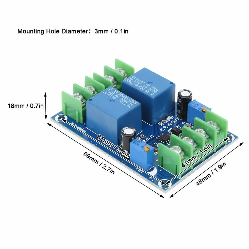 DC 12V 10A Moduł Automatycznego Przełączania Zasilania Moduł Przełączania Akumulatora Zapasowego Zasilanie Awaryjne Kontroler ładowania Moduł Zasilania, Moduł Przełączania