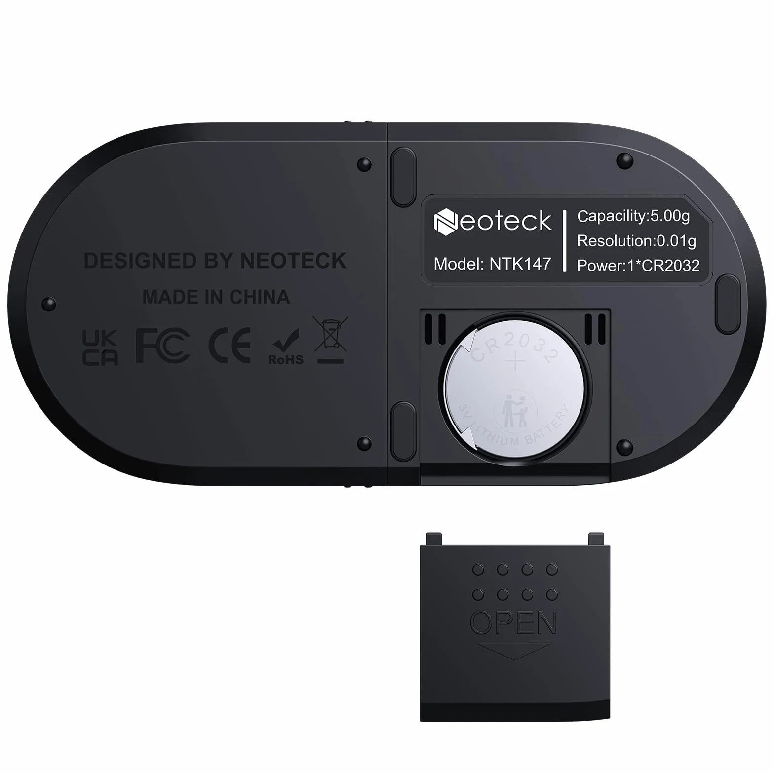 Neoteck Cyfrowy miernik ciśnienia rysika gramofonu 0,01 g/5,00 g z podświetleniem LCD