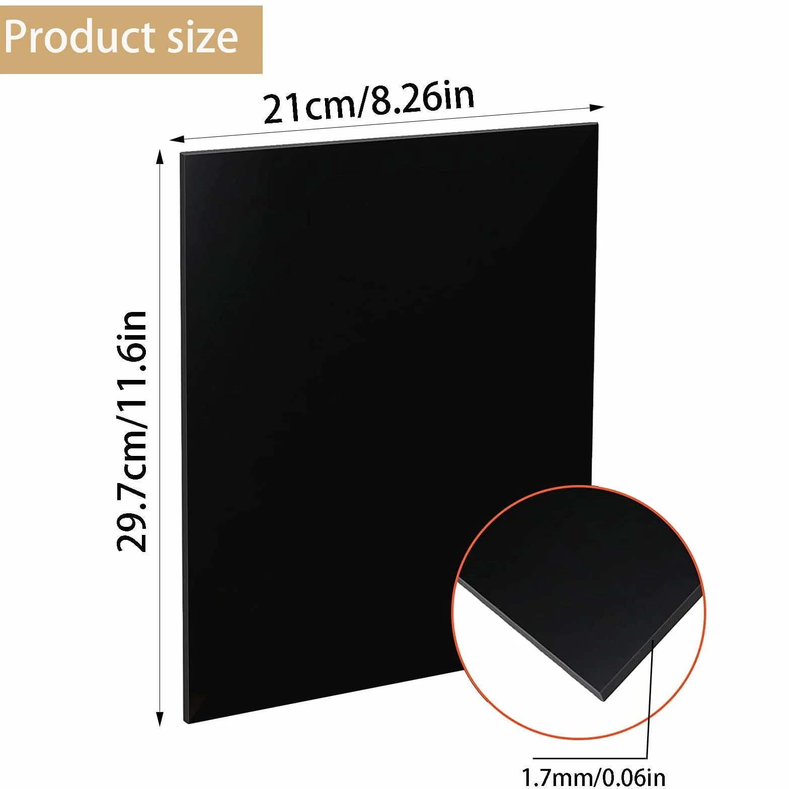 3 czarne płyty ze szkła akrylowego A4, kwadratowe, 2 mm, cięcie laserowe, akrylowa płyta z tworzywa sztucznego, do tabliczek, projektów DIY, do majsterkowania,
