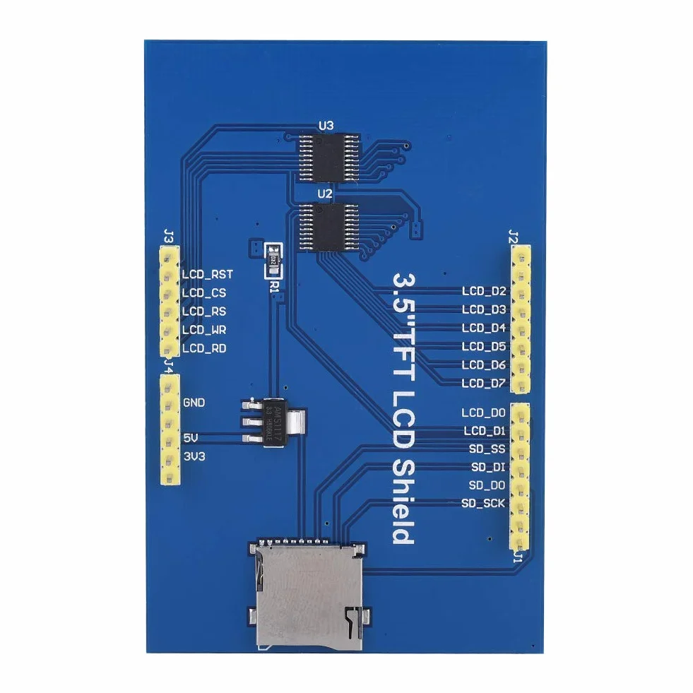 3,5 Zoll TFT LCD Bildschirm Modul 480x320 Auflösung HD Unterstützung MEGA 2560 DIY Panel mit Berührung