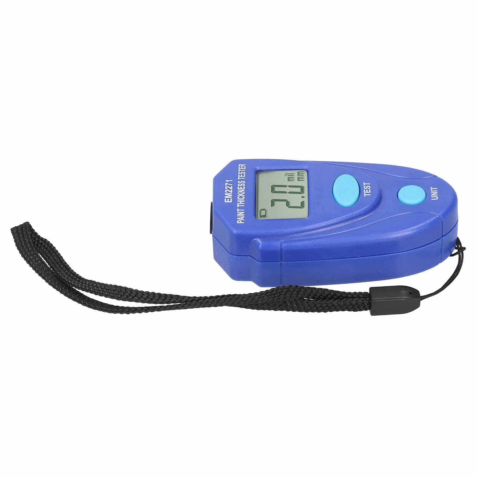 Miernik Lakieru Samochodowego, Miernik Grubości Lakieru Samochodowego 0.0mm do 2.0mm/0mil do 80mil Tester Powłoki LCD Cyfrowe Urządzenie Pomiarowe