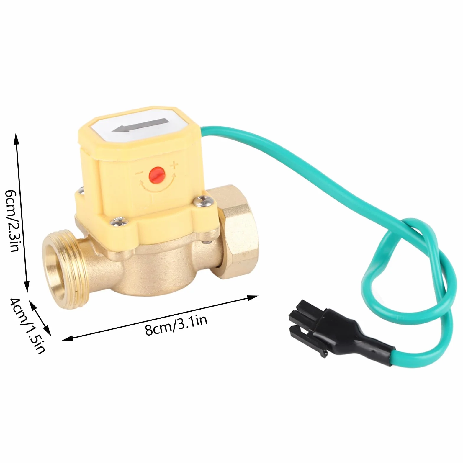 Magnetyczny przełącznik czujnika przepływu wody regulowany automatyczny przełącznik elektroniczny niskiego ciśnienia wody sterowanie 220V G3/4-G3/4 gwint