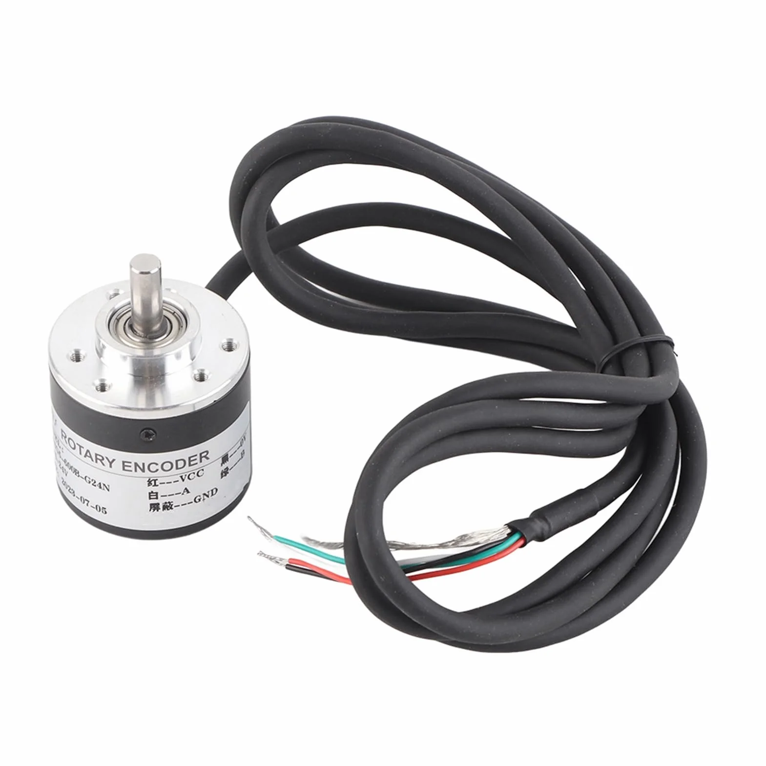 Enkoder, Przyrostowy Enkoder Obrotu 5V-24V AB 2-fazy Wał 6mm 600P/R Czujnik Magnetoelektryczny Enkoder, Przełącznik Enkodery
