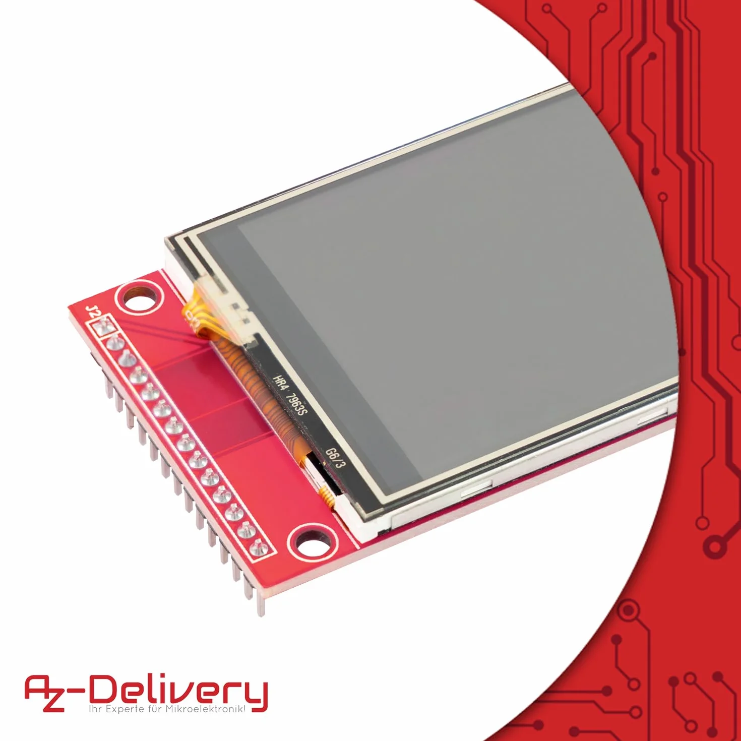 AZDelivery 2,4 cala LCD TFT ekran dotykowy 320x240 ILI9341 SPI Arduino Raspberry Pi