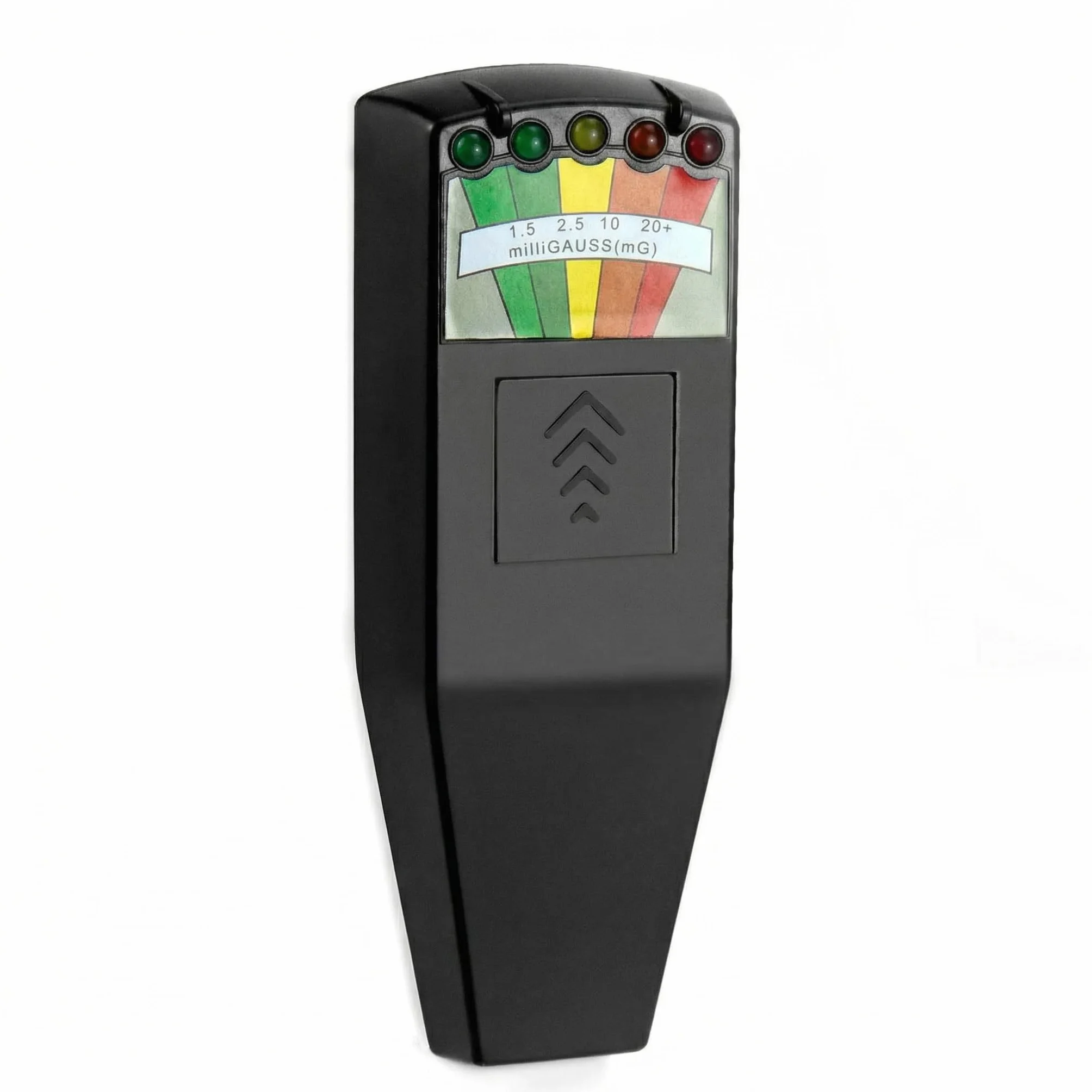 QWORK® Przenośny detektor promieniowania, miernik K2 EMF, tester urządzeń elektromagnetycznych, czarny, bez baterii