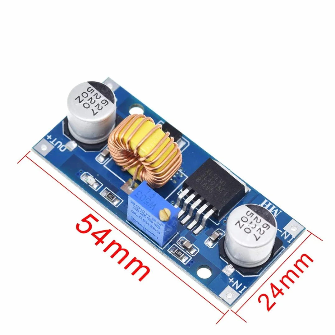 Hailege 5 szt. XL4015 DC-DC Konwerter Buck Moduł krokowy 4~38V do 1,25-36V 5A