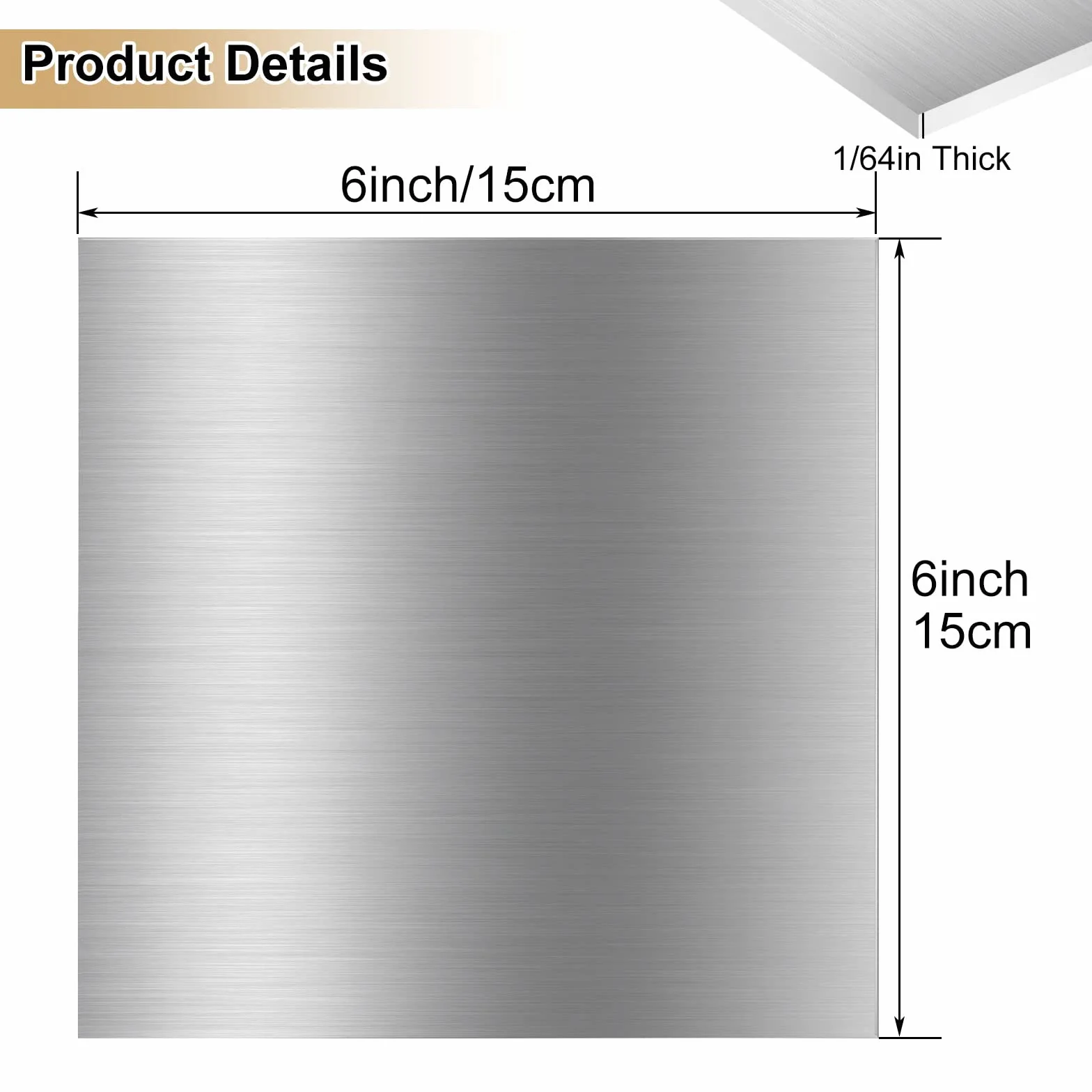 Blachy aluminiowe 0,5 mm 15x15 cm 6061 płyta metalowa z folią ochronną