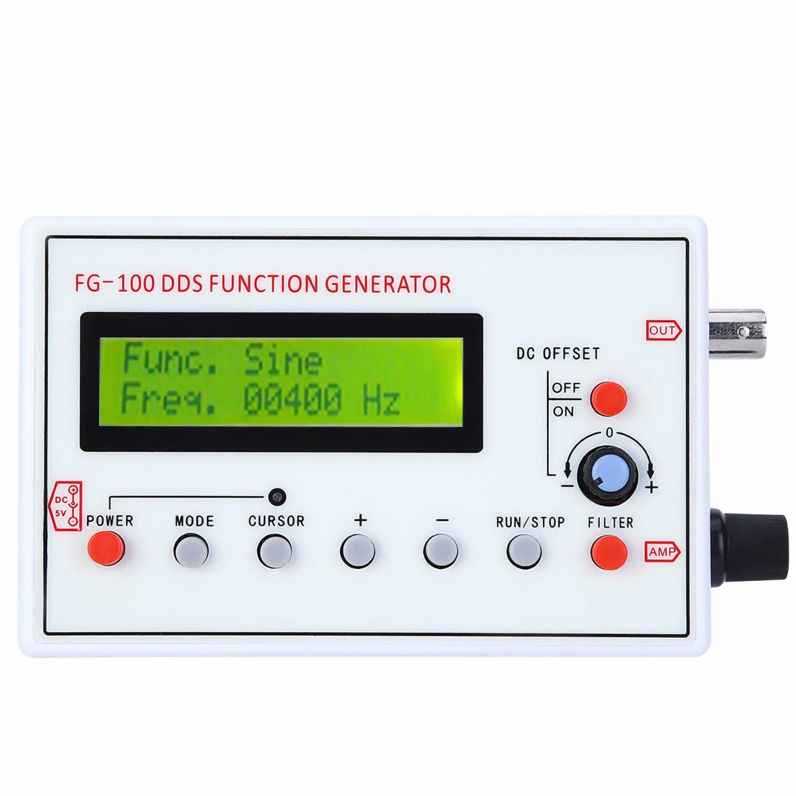 FG-100 Generator Sygnału Funkcji DDS Moduł Generatora Funkcji DIY Częstotliwość Sinusoidalna Generator Sygnału 1 HZ-500 KHz
