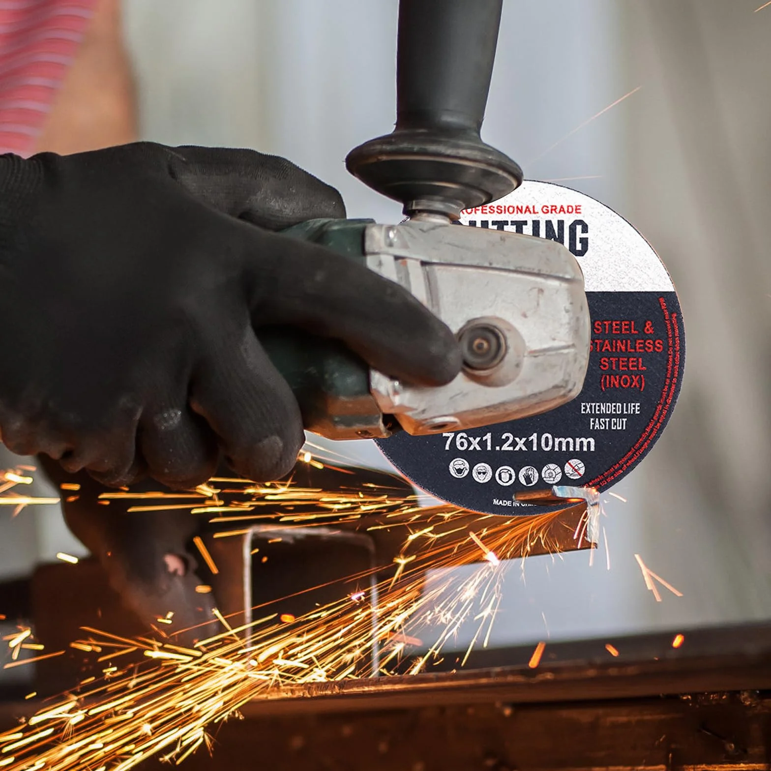 20 sztuk tarcz do cięcia 76 mm, tarcze do cięcia drewna i metalu, z dwuwarstwową tkaniną z włókna szklanego i odpornym na zużycie precyzyjnym środkiem ściernym, czarne