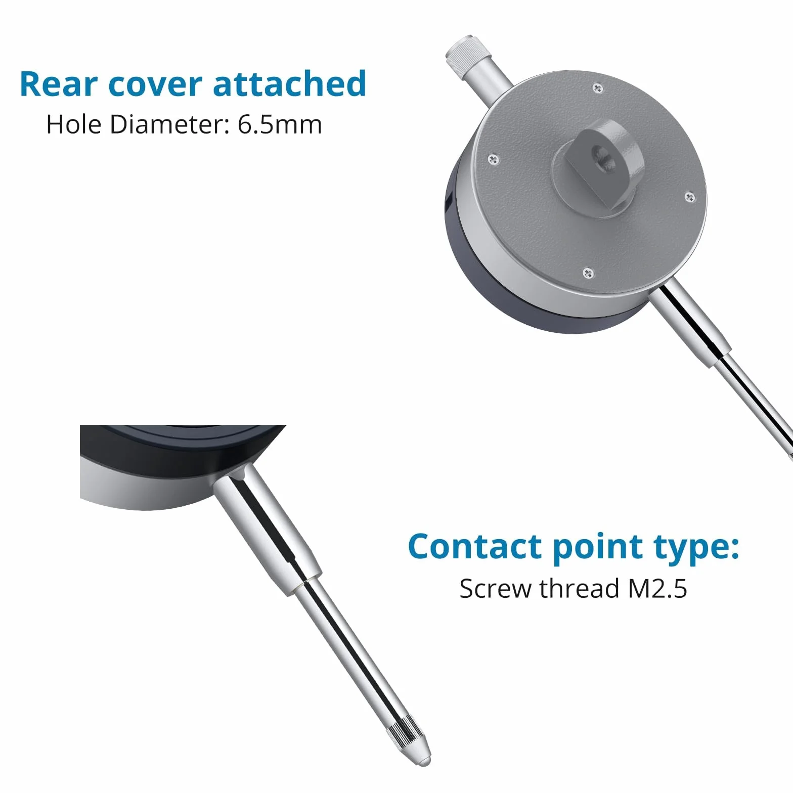 AUTOUTLET Cyfrowa sonda wskaźnika pokrętła 0,01 mm 25,4 mm precyzyjne wskaźniki przemysłowe