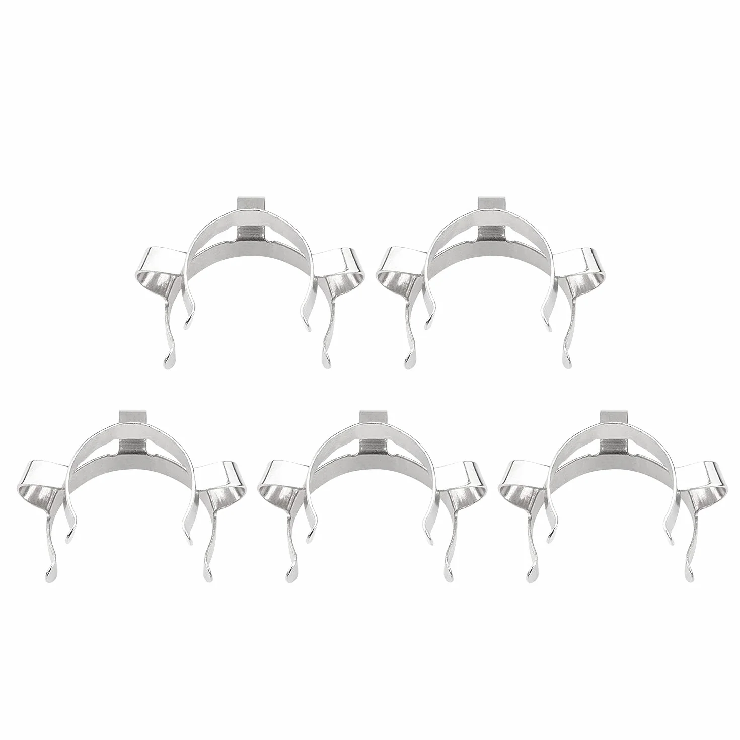 stonylab Metalowe Klipsy do Połączeń, 5 Szt. 24 mm Keck Clamp, do Połączenia Szklanego 24/40, Akcesorium Laboratoryjne, #24