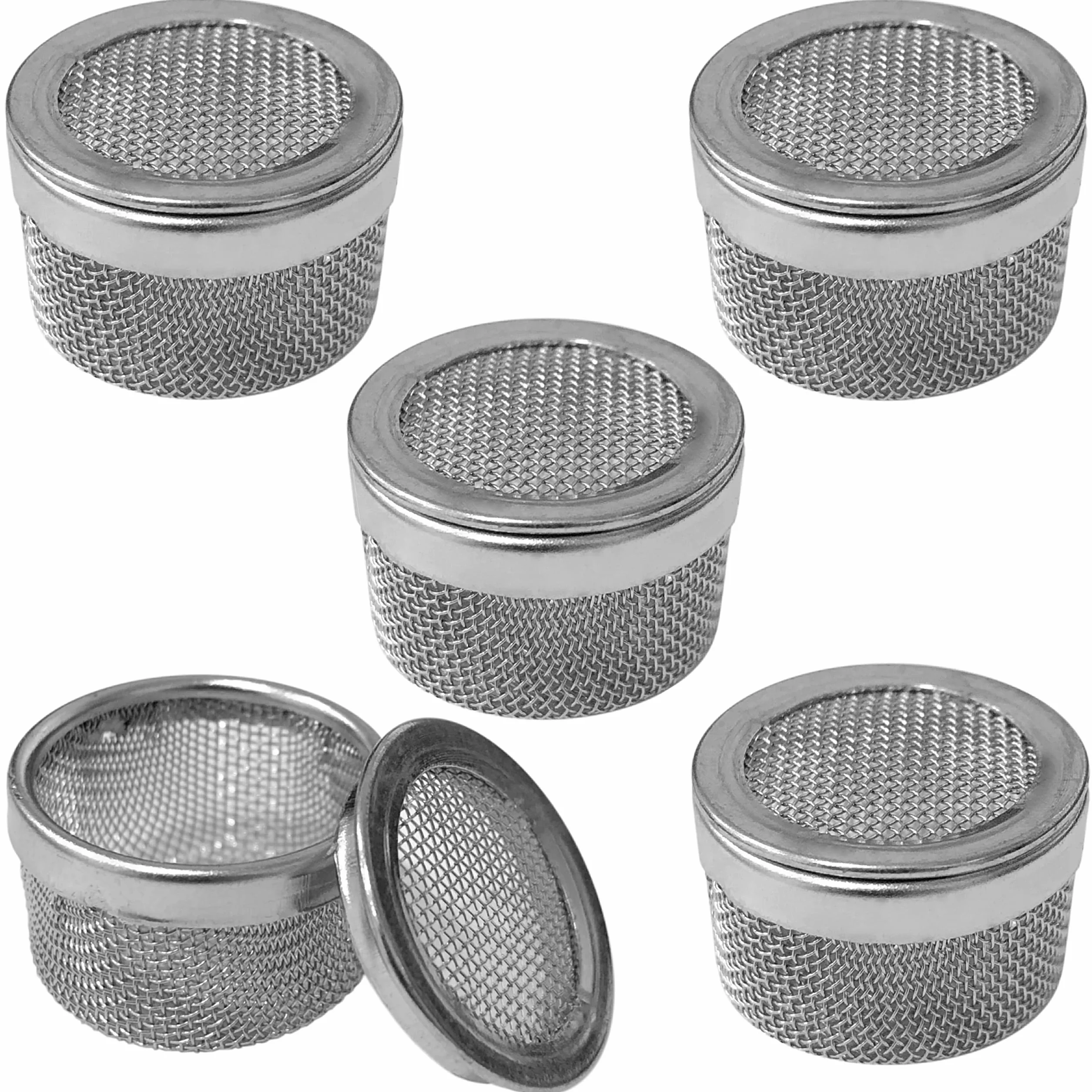 Mini stalowy ultradźwiękowy kosz do czyszczenia części 20 x 13 mm 5 szt.