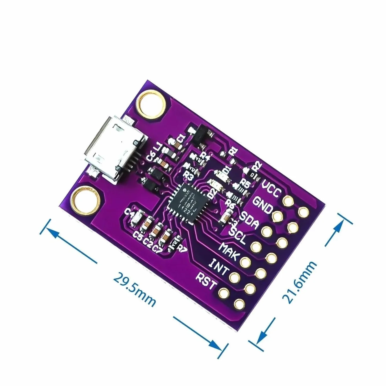 CP2112 płyta debugowania USB do I2C IIC moduł komunikacyjny MicroUSB 2112