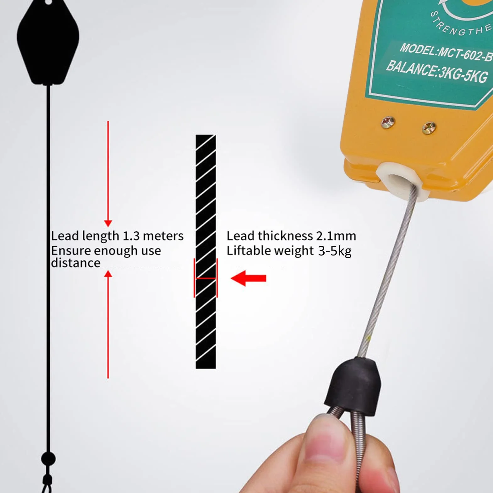 Spring Balancer 3-5 kg Load Bearing Retractable Tool do samochodów spawania linii montażowej