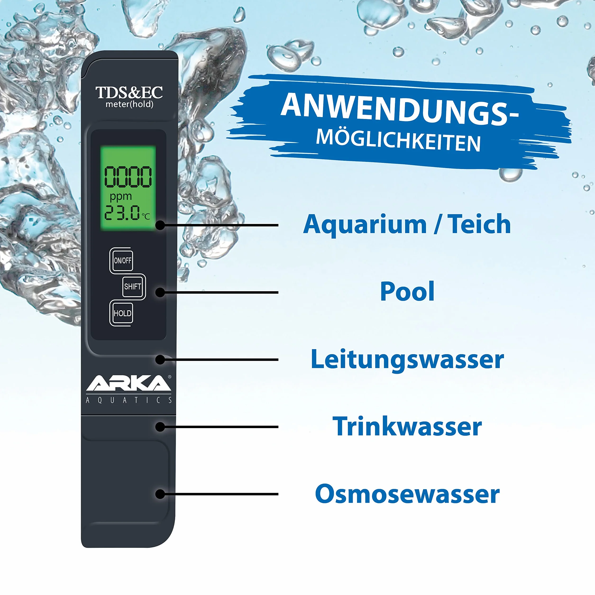 ARKA Aquatics - TDS/EC - Miernik