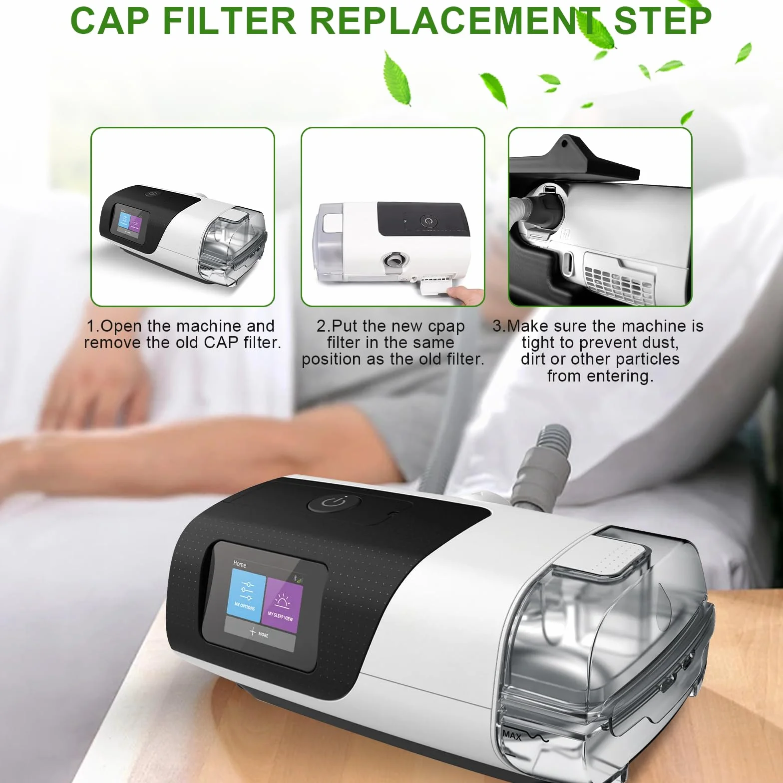Filtr maszynowy CPAP 30 sztuk kompatybilny z Resmed Airsense 11 akcesoria medyczne