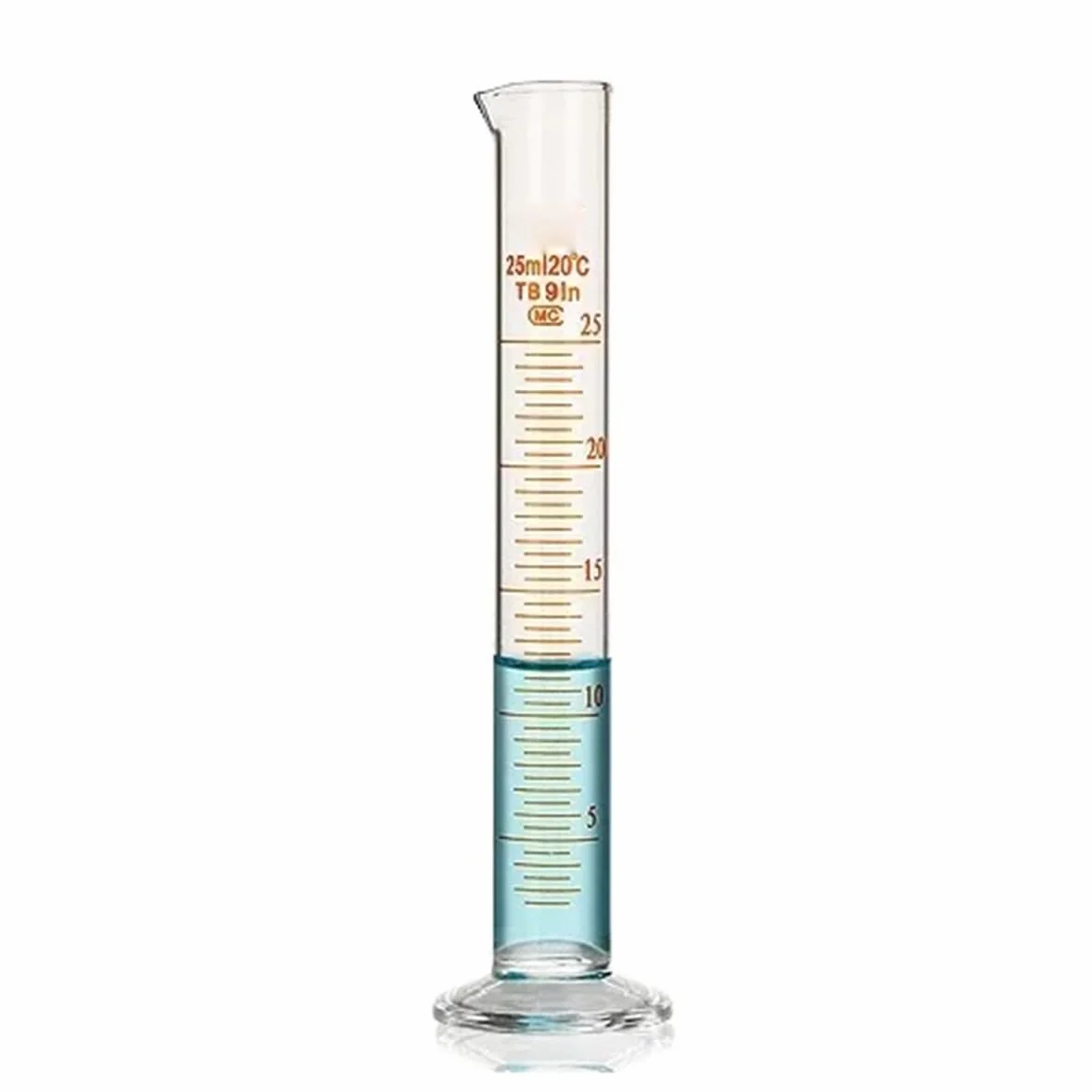 Miarka laboratoryjna 5-1000 ml, gruby szklany pojemnik laboratoryjny 50 ml