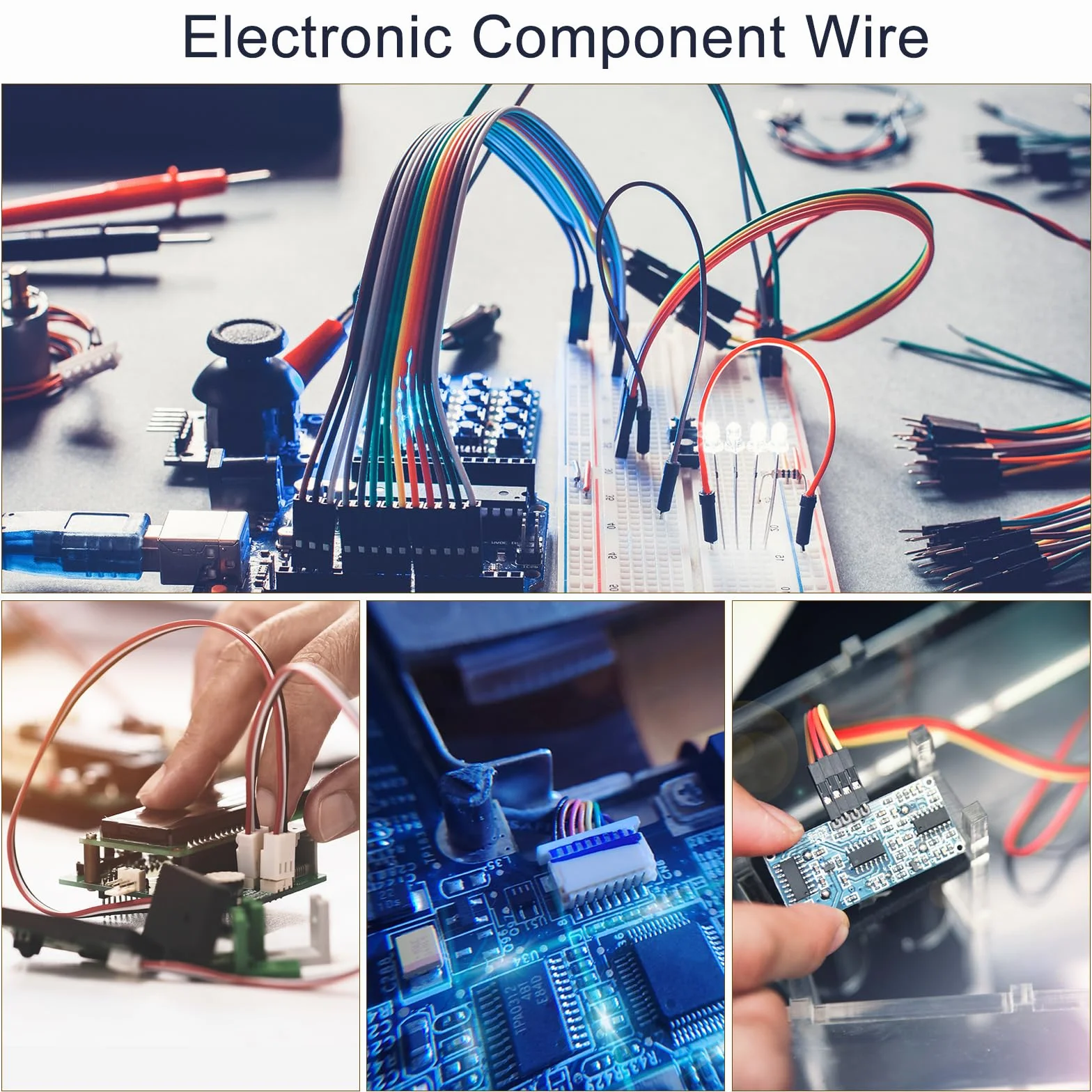 QUARKZMAN 24AWG silikonowy kabel płaski 6-biegunowy 10 m czarny