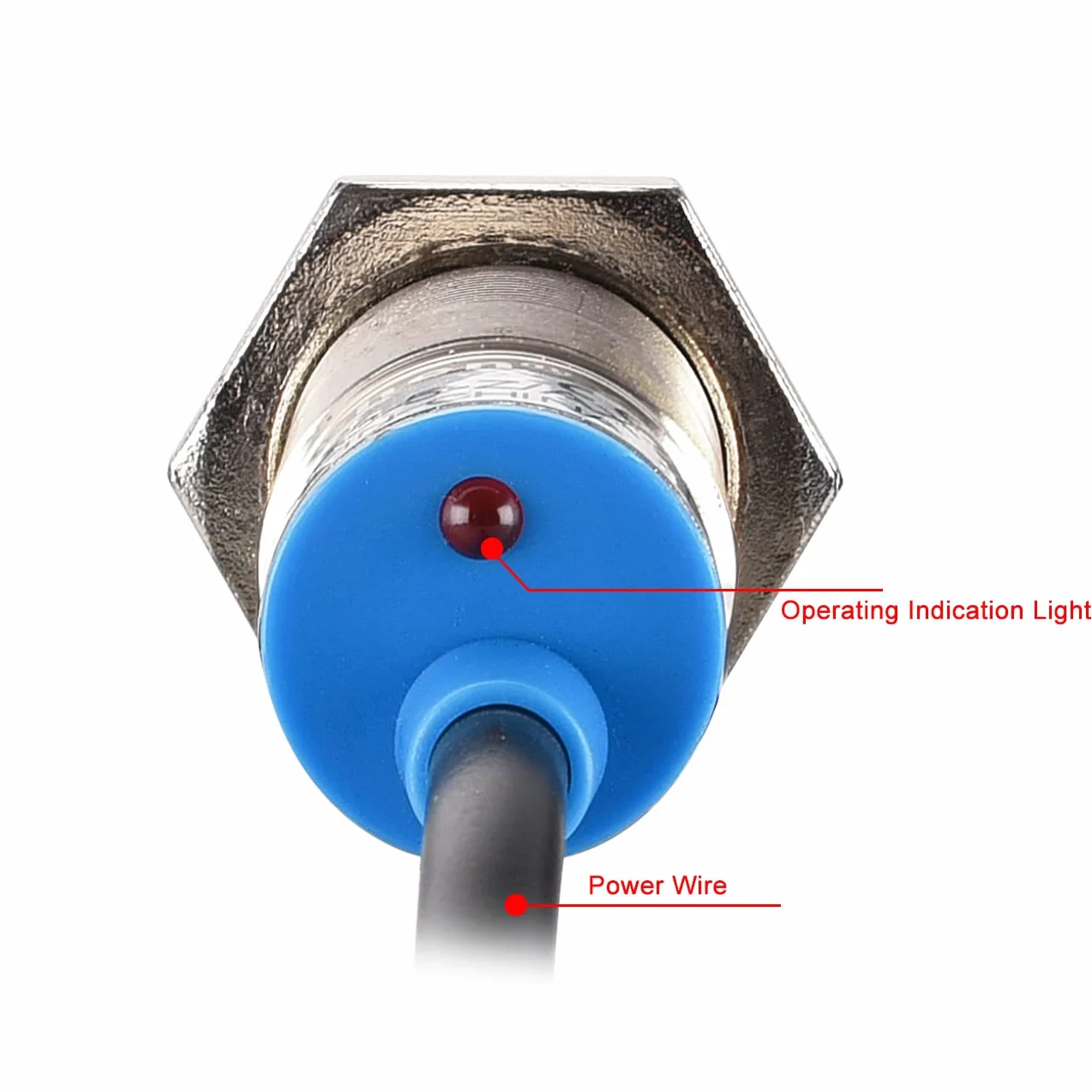 Heschen M12 indukcyjny czujnik zbliżeniowy LJ12A3-4-Z/BX 4mm 10-30VDC NPN NO 5 szt