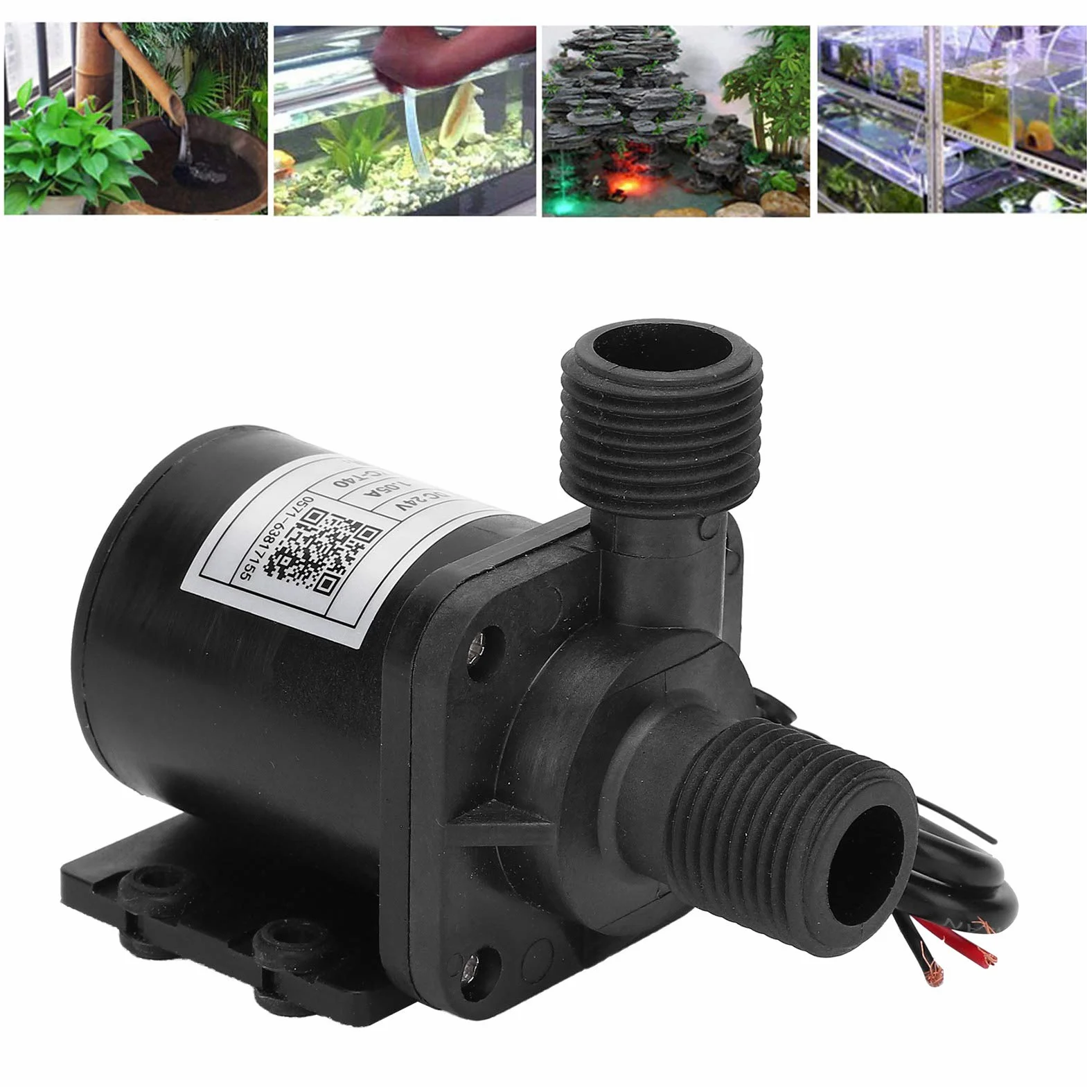Mini Pompa Obiegowa DC Bezszczotkowa IP68 1320L/H ZC-T40 DC24V - Narzędzia Hydrauliczne do Wody i Oleju