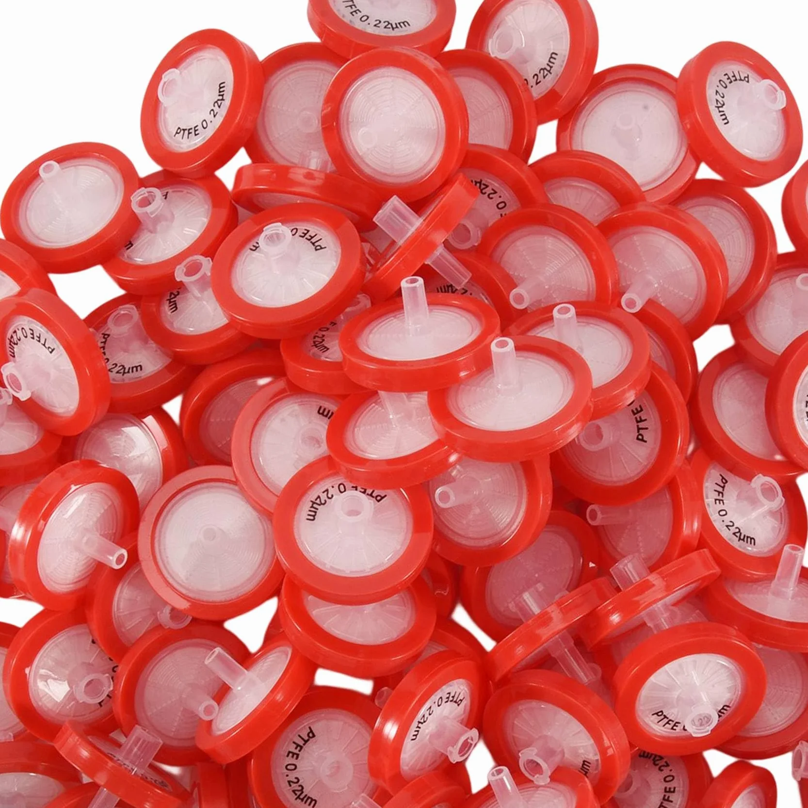 100 . filtr strzykawkowy PTFE, filtr laboratoryjny strzykawkowy średnica membrany 25 mm, rozmiar porów 0,22 μM, HPLC