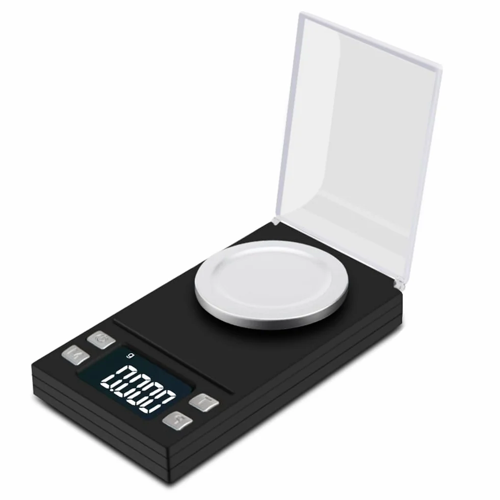 Mini waga cyfrowa wysoka dokładność 0,001 skala kieszonkowa biżuteria złoto gramy waga balansowa do laboratorium ziół leczniczych 100 g