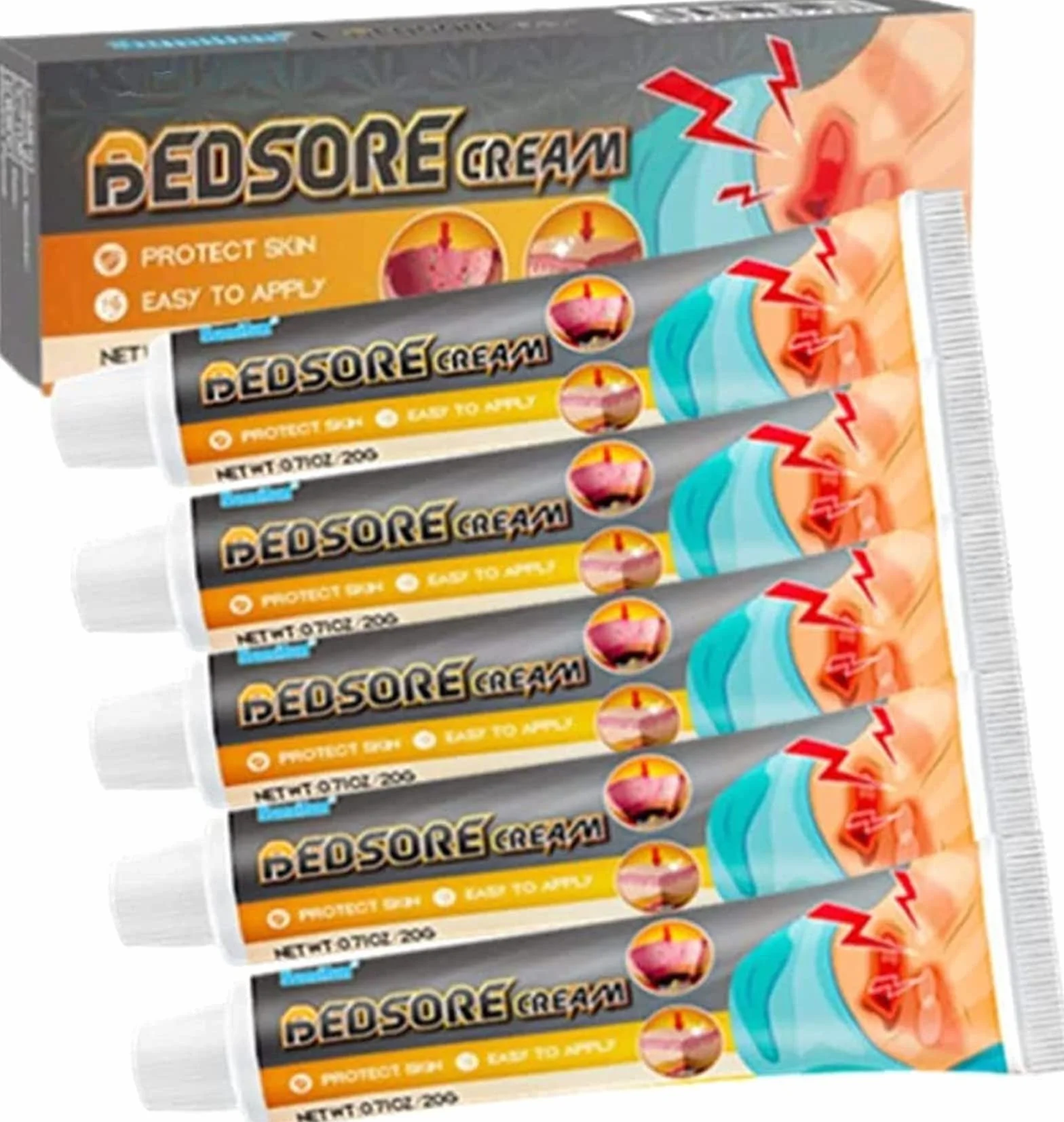 Krem do leczenia bólu łóżka, organiczny odleżyn, maść, odleżyna, krem łagodzący ból odleżyn, pielęgnacja ran w leczeniu odleżyn, leczenie odleżyn, gojenie się ran