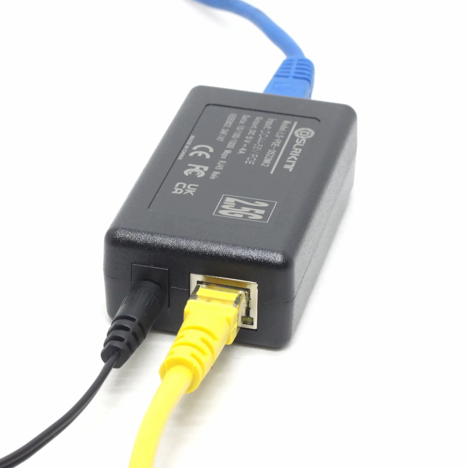 2.5G Gigabit Active PoE rozdzielacz typu C 5 V 4 A 20 W USB 1000 m Ethernet 802.3at