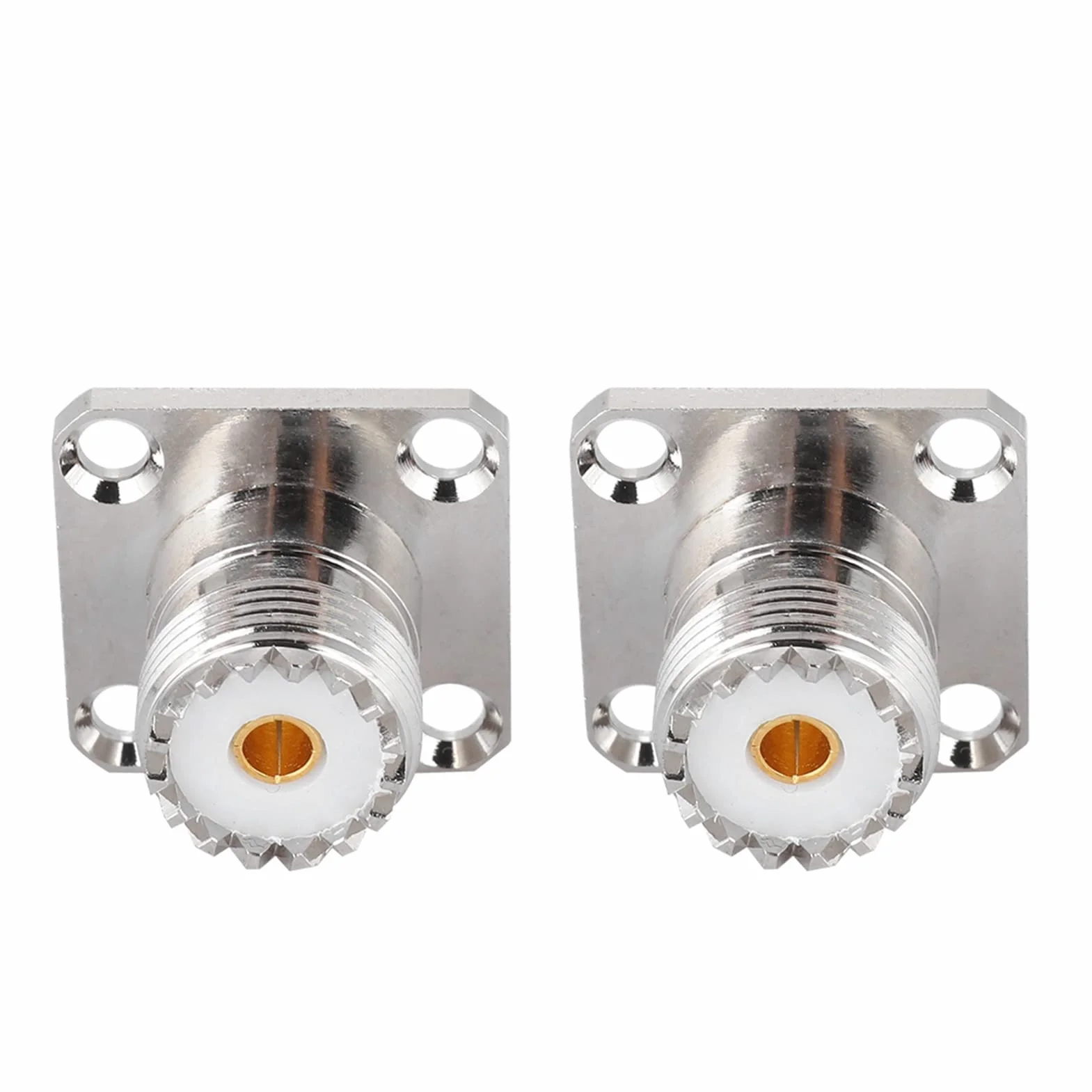 Topiky 2 sztuki gniazdo UHF SO239 Jack panel Chassis Mount RF adapter koncentryczny