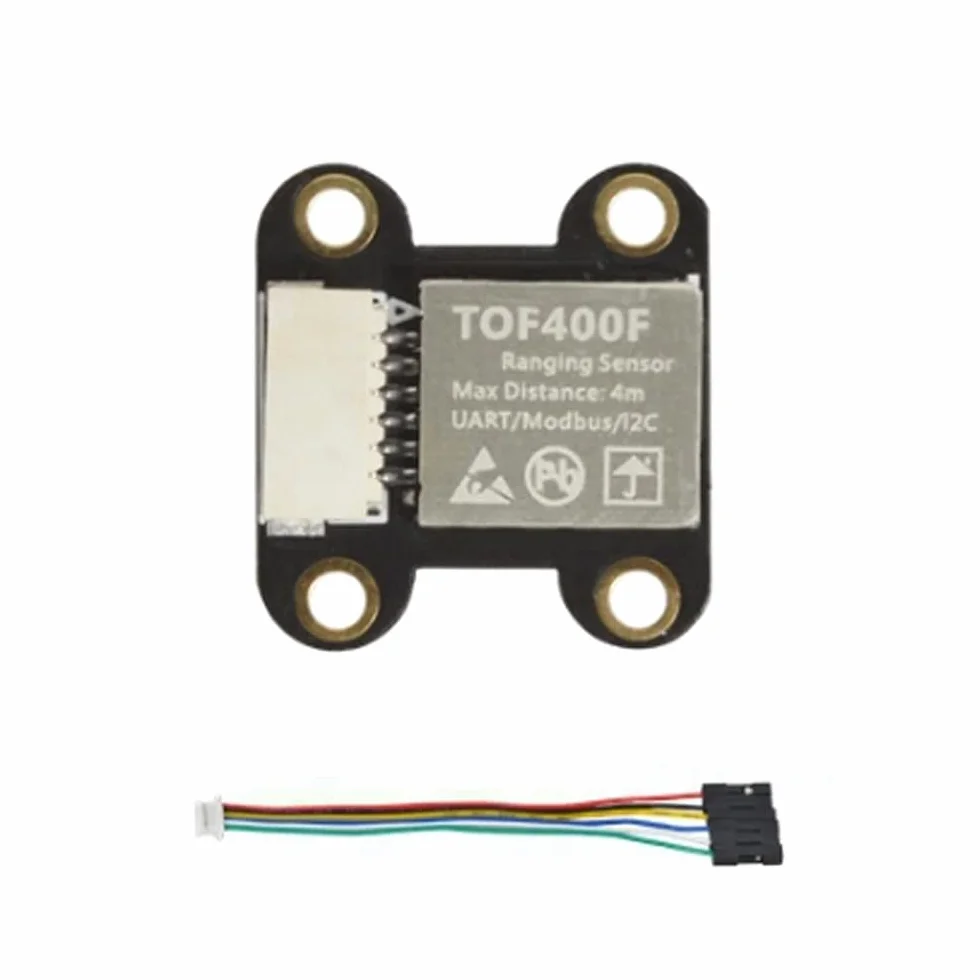 1 Pieza moduł czujnika odległości czujnik odległości 4 m Tof400f VL53L1X, interfejs szeregowy IIC UART/Modbus / I2C